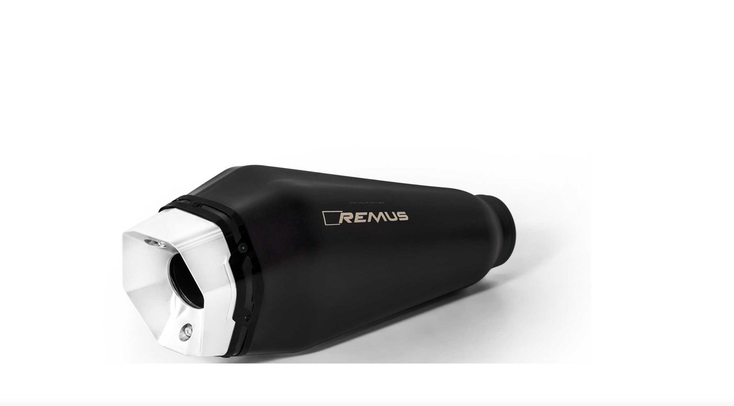 Exhaust REMUS RS stainless steel black | Vespa GTS 300cc Remus Falan Parts