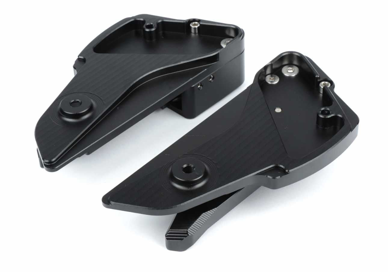 Foot Pegs CNC MOTO NOSTRA Matt Black | Vespa Primavera/ Sprint 50-150cc MOTO NOSTRA Falan Parts