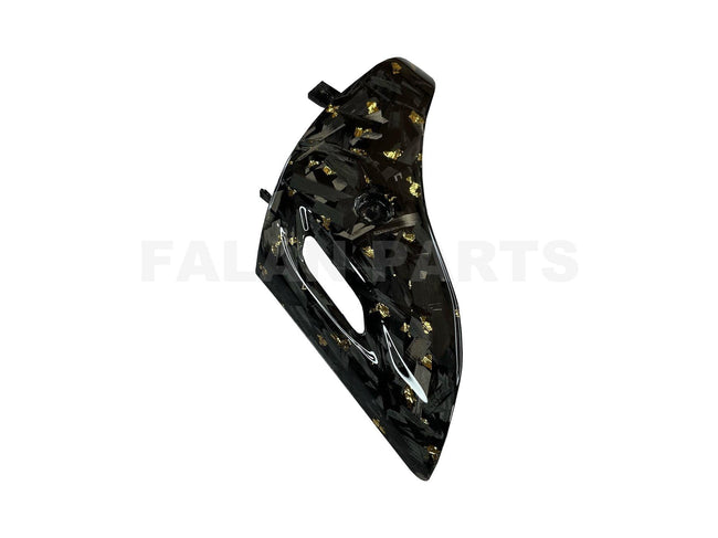 Forged Carbon Fiber Fork Cover Gold Edition | Vespa sprint/Primavera 50-150 Falan Parts 89.95 Falan Parts