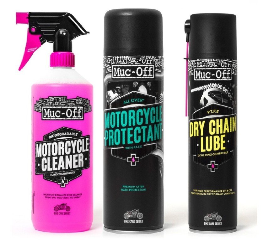 MUC-OFF Moto Clean Protect & Kit lubrificante – Falan Parts