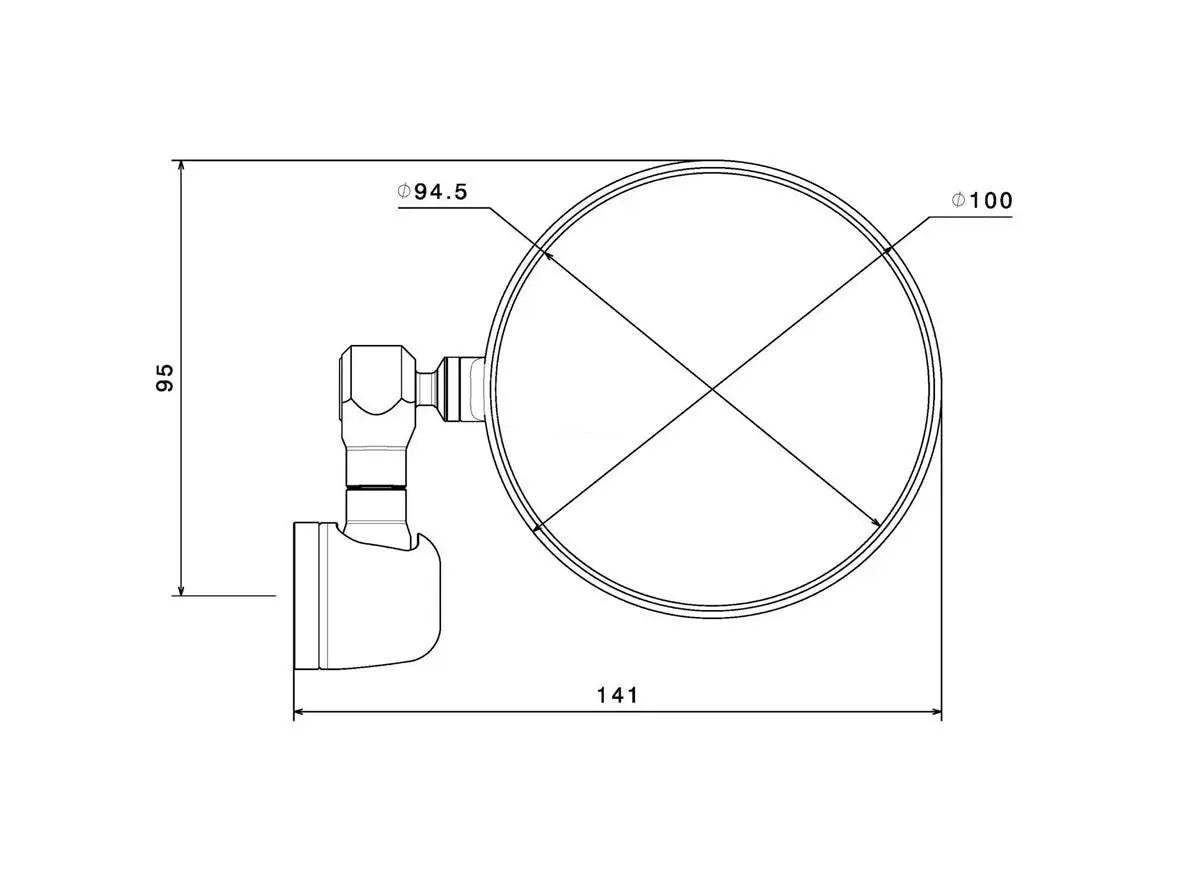 Mirror Handlebar Ends RIZOMA SPY-R right or left | Vespa LX/LXV/S/GTS Models RIZOMA 159.95 Falan Parts