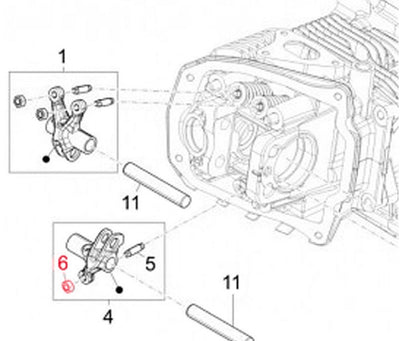 Nut Rocker Arm Valve PIAGGIO | Vespa Primavera/ Sprint 50-150cc i.e. Piaggio 2.75 Falan Parts