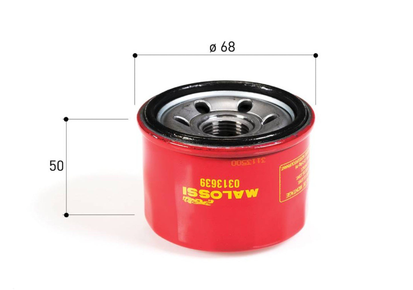 Oil filter MALOSSI Red Chilli | YAMAHA T-Max 500-530cc (-2016), Kymco Xciting, Xciting R 500cc Malossi 10.45 Falan Parts