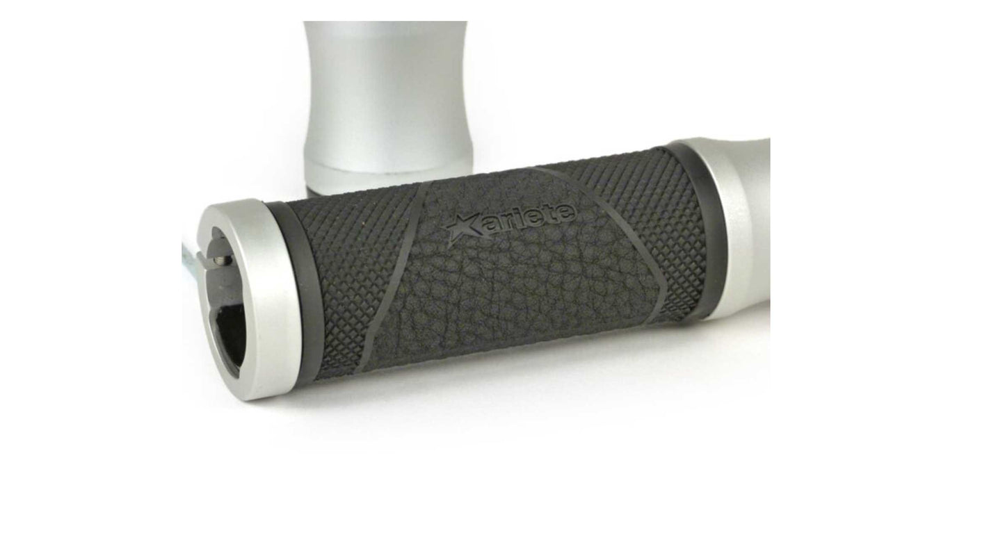 Pair of grips ARIETE Alu Rub diamond pattern | Vespa GT/GTL/GTS 125-300cc ARIETE Falan Parts