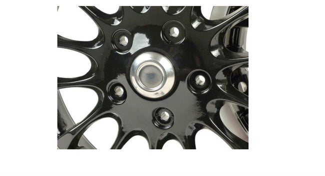 Pair of wheel rims including conversion kit PIAGGIO black | Vespa GT/GTS/ GTV/GTL 125-300cc Piaggio  Falan Parts