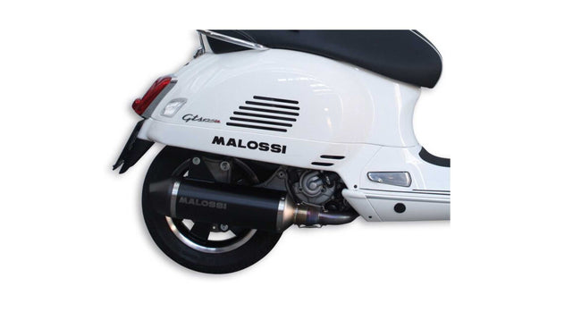Racing Exhaust MALOSSI RX Black Edition | Vespa GTS/GTS Super/GTV/GT 60 125-300ccm i.e. 4T LC (-`16) Malossi  Falan Parts