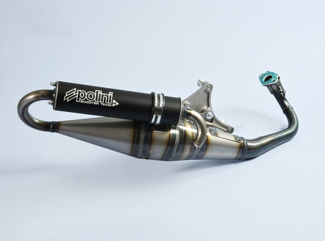 Racing Exhaust POLINI Scooter Team 4 | GILERA/PIAGGIO 50ccm AC/LC Polini 209.55 Falan Parts