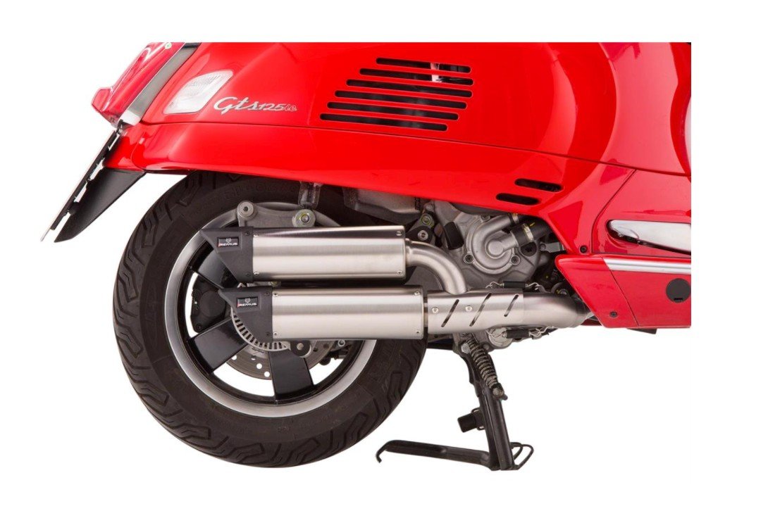 Racing Exhaust REMUS Dual Flow | Vespa GTS Models 300cc (`16-`18) E4 Remus 778.55 Falan Parts
