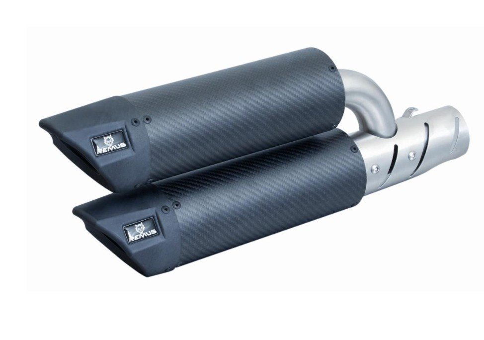Racing Exhaust REMUS Dual Flow Carbon | Vespa GTS Models i.e. 125-300cc (-`16) Remus 749.85 Falan Parts