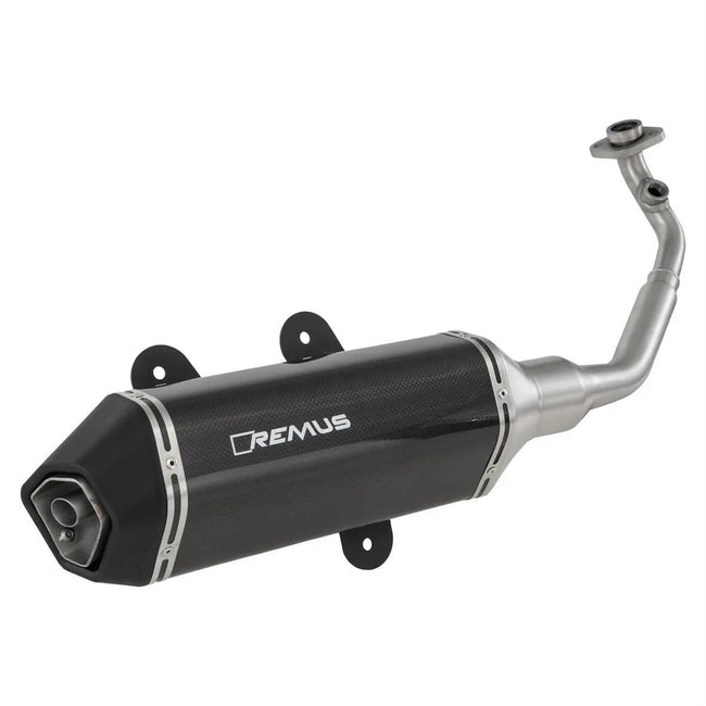 Racing Exhaust REMUS Stainless Steel Carbon | Vespa GTS/GTS Super 125/150 E4 Remus 599.95 Falan Parts