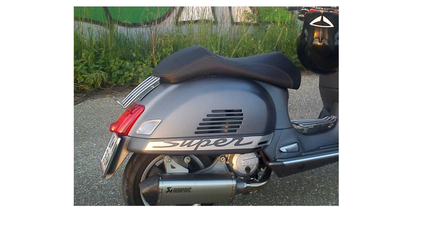 Rear rack CLASSIC RACKS premium silver | Vespa GTS/GTV/GTL/GT 125-300cc (2014) Classic Racks Falan Parts