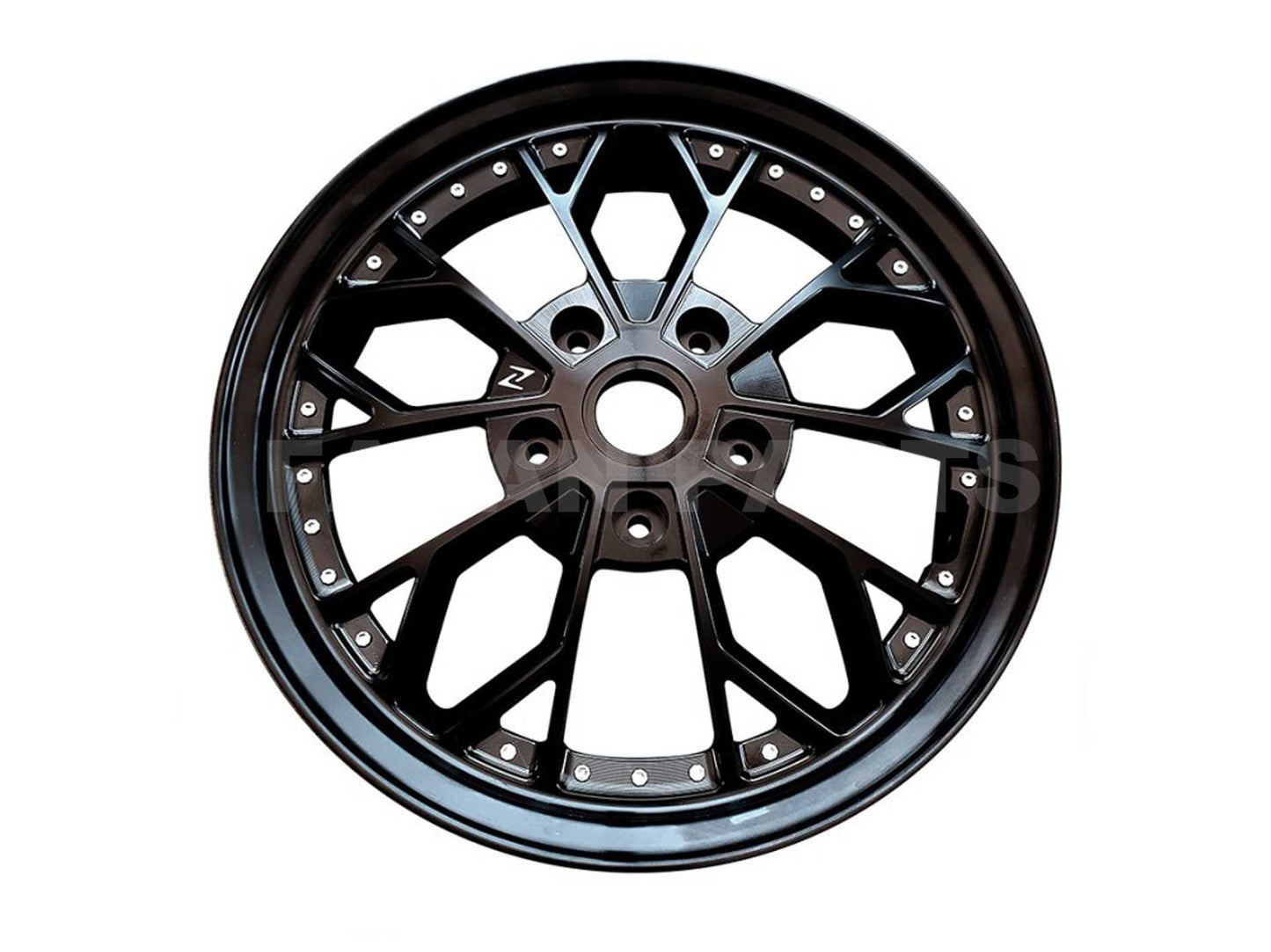 Rim Comb 2 ZELIONI Gloss Black | Vespa GTS Models/946 125-300cc Zelioni Falan Parts