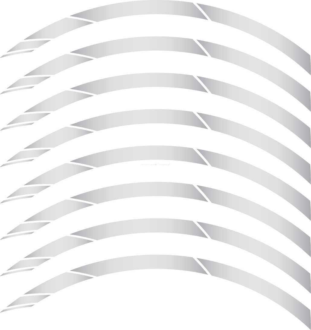 Rim Sticker Set Design 1 | Vespa GTS/GTS Super/GT/GT L Models 125-300cc Falan Parts Falan Parts