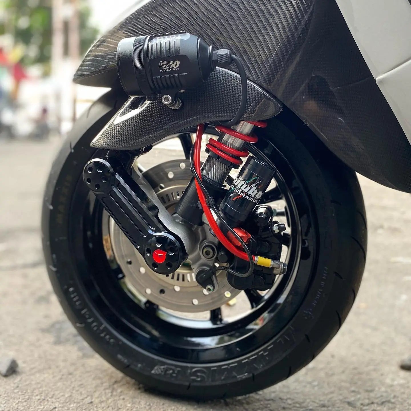 Shock Absorber BITUBO front | Vespa Primavera /Sprint 50-125 ('14 -) Bitubo 230.59 Falan Parts