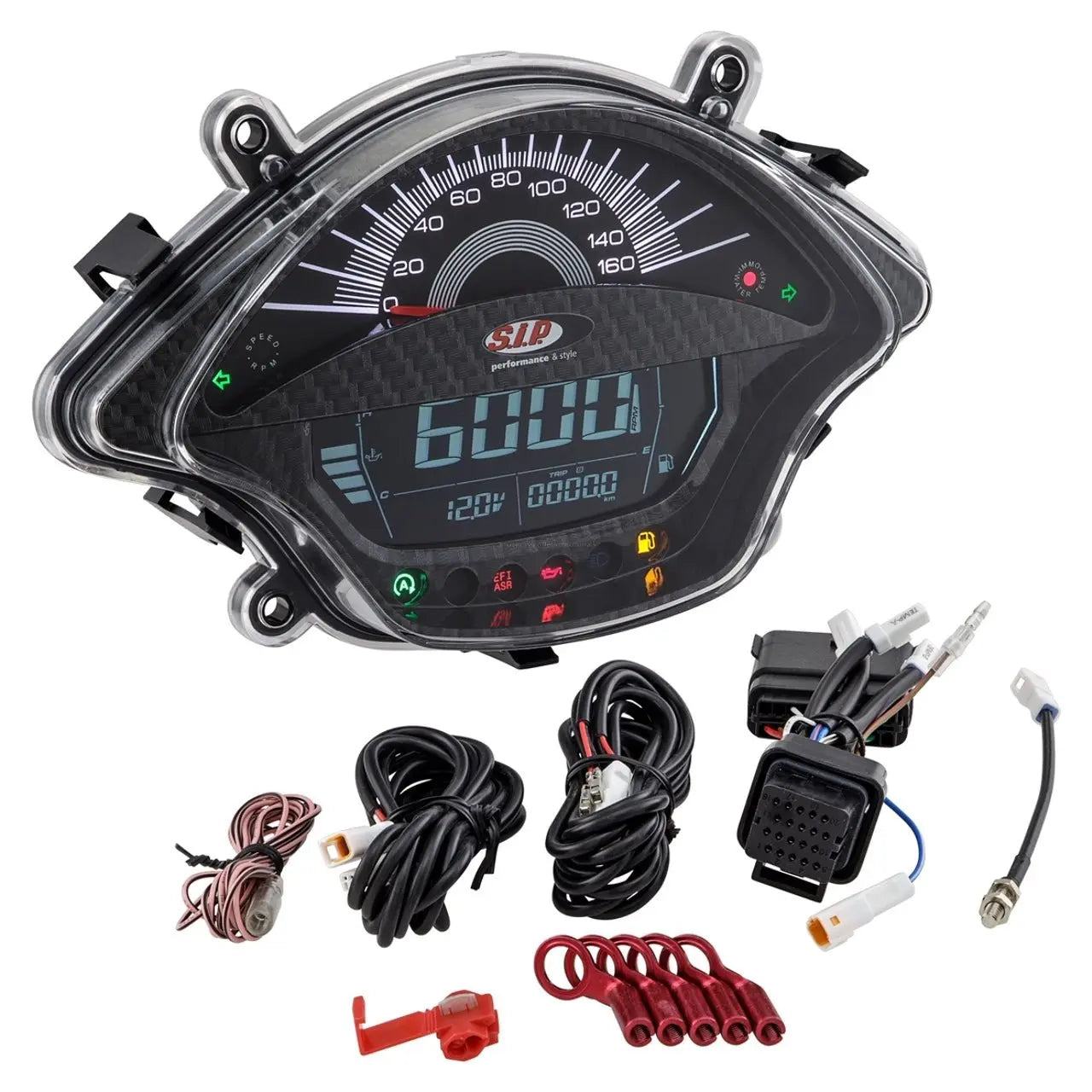 Speedometer/Rev Counter SIP Black | Vespa GTS/GTS Super 300 FL (`14-´16) SIP 269.99 Falan Parts