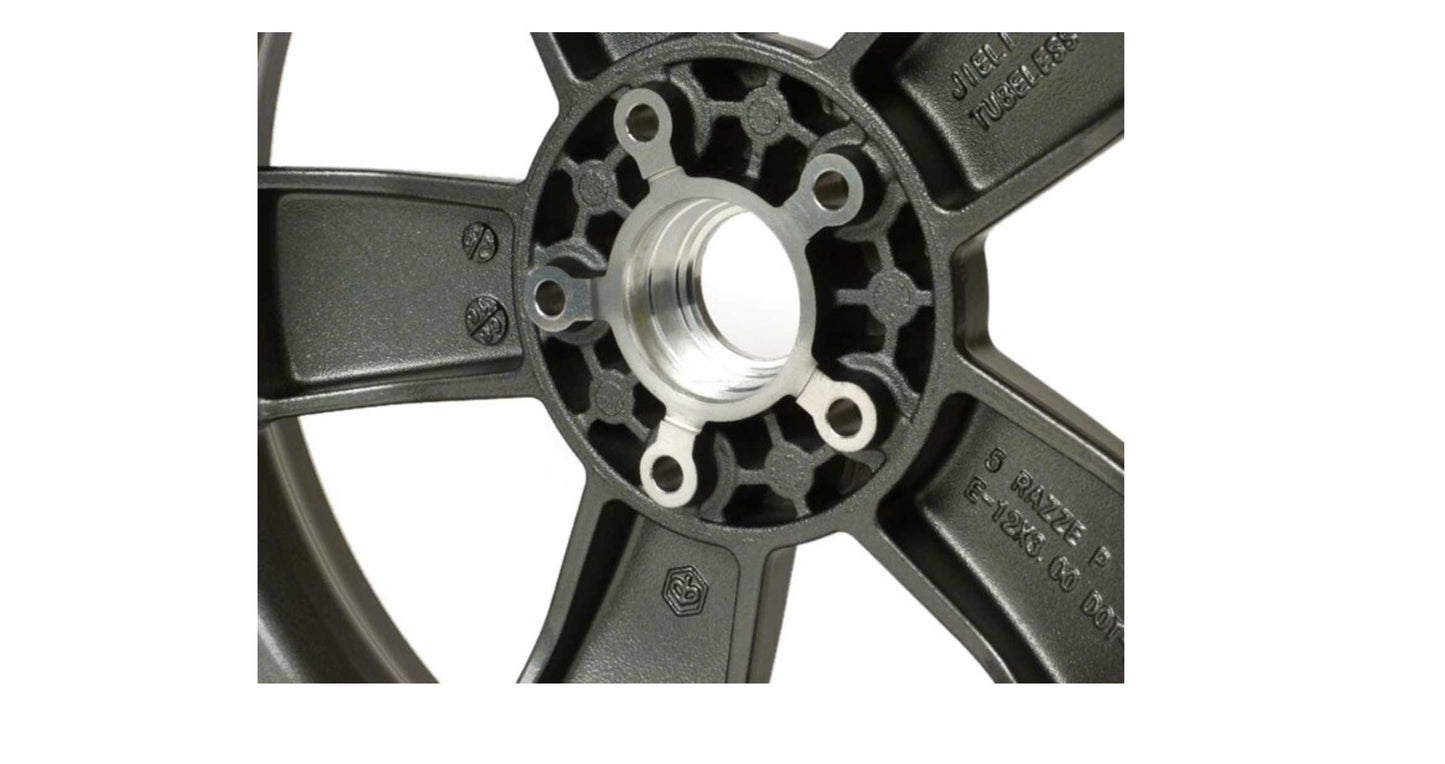 Wheel rim front PIAGGIO 2016 70th anniversary special edition bicolor | Vespa GT/GTS/GTV/ GTL/GTR/ PX/T5/ Sprint/ Rally 80-300cc Piaggio Falan Parts