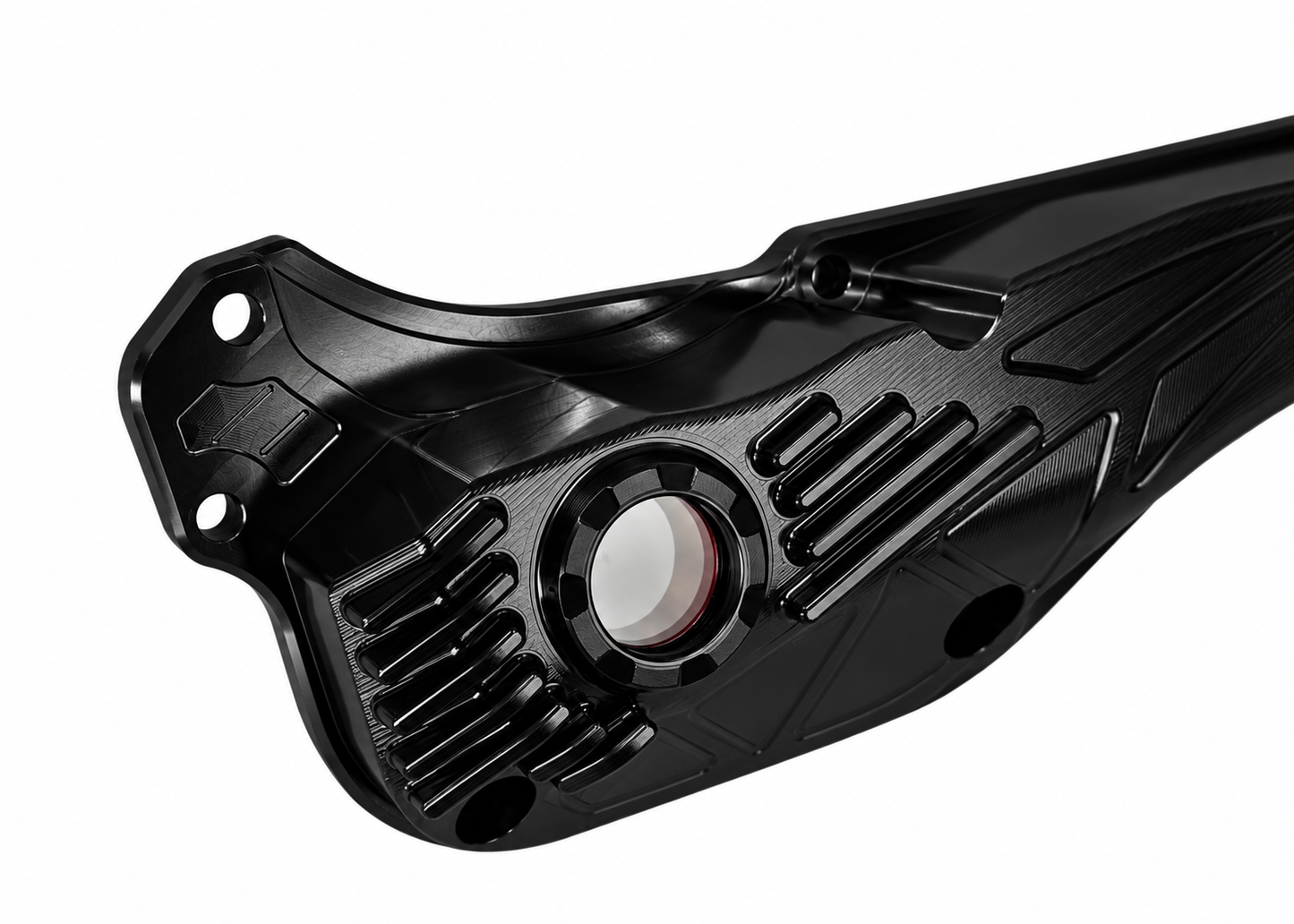 Oil Pan JS Manuf CNC Red | Vespa GTS Super i.e. 125ccm/GTS/GTS Super/GTV 300cc HPE JS Manuf  Falan Parts