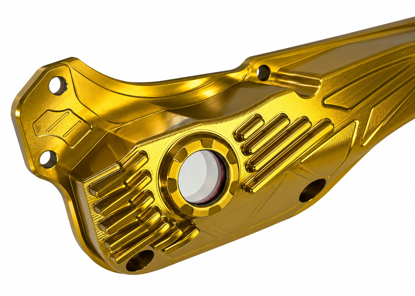 Oil Pan JS Manuf CNC Gold | Vespa GTS Super i.e. 125ccm/GTS/GTS Super/GTV 300cc HPE JS Manuf  Falan Parts