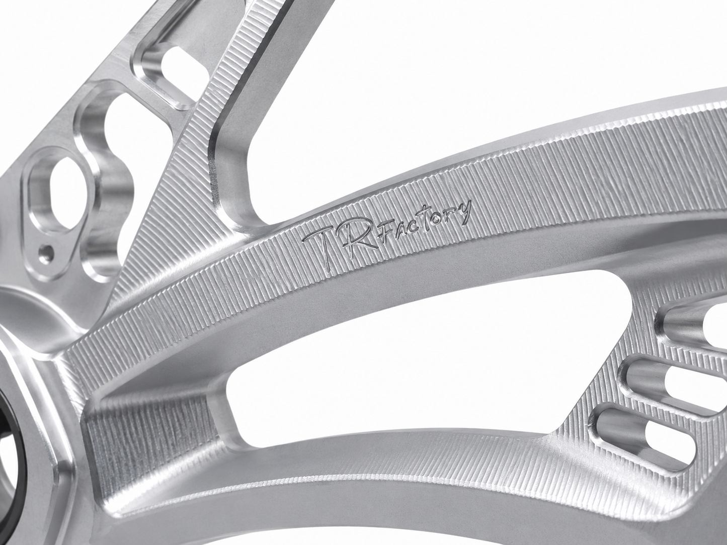 CNC Swing Arm TR Factory Silver | Vespa GTS/GTS Super/GTV/GT 60/GT L 125-310cc TR Factory  Falan Parts
