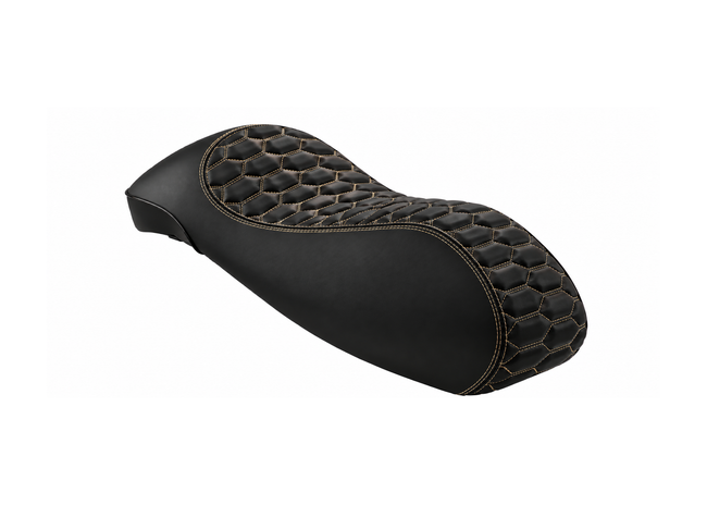 Custom Seat RS Design Black/Beige Avvolgente FP Parts | Vespa GTS/GTS Super/GTV/GT 60/GT/GT L 125-310cc 4T LC FP Parts  Falan Parts