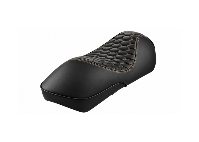 Custom Seat RS Design Black/Beige Avvolgente FP Parts | Vespa GTS/GTS Super/GTV/GT 60/GT/GT L 125-310cc 4T LC FP Parts  Falan Parts