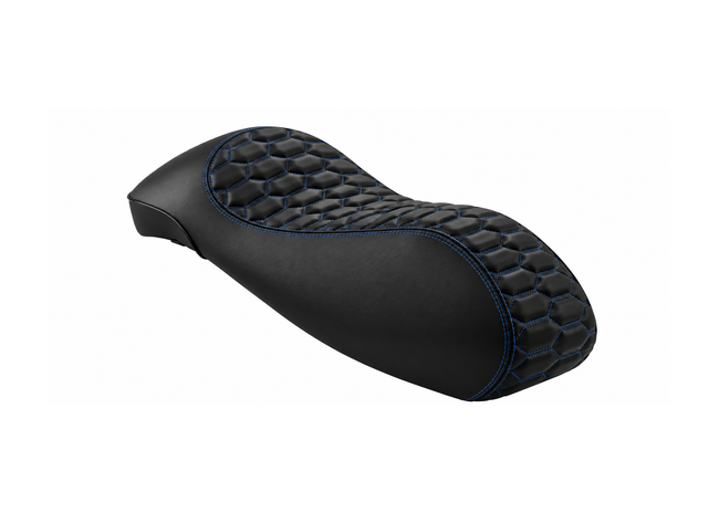 Custom Seat RS Design Black/Blu Eclettico FP Parts | Vespa GTS/GTS Super/GTV/GT 60/GT/GT L 125-310cc 4T LC FP Parts  Falan Parts