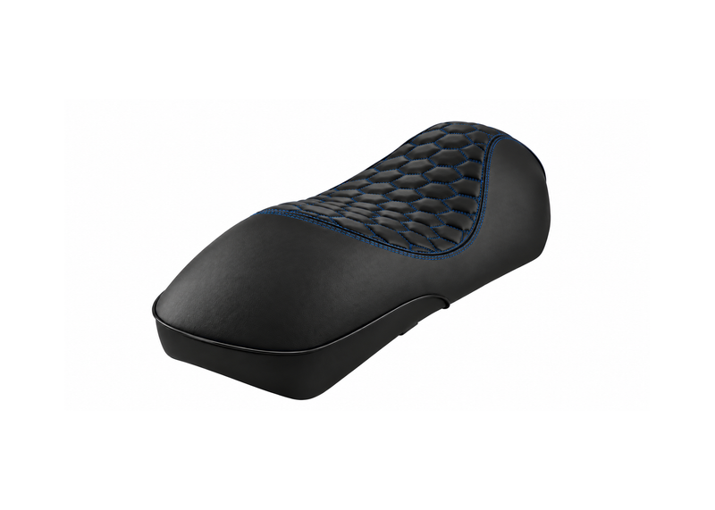 Custom Seat RS Design Black/Blu Eclettico FP Parts | Vespa GTS/GTS Super/GTV/GT 60/GT/GT L 125-310cc 4T LC FP Parts  Falan Parts