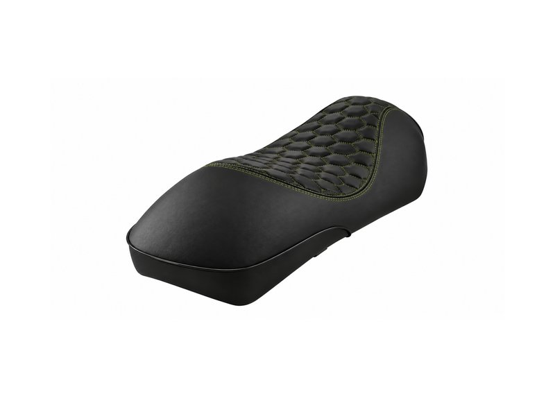 Custom Seat RS Design Black/Green Verde Ribelle FP Parts | Vespa GTS/GTS Super/GTV/GT 60/GT/GT L 125-310cc 4T LC FP Parts  Falan Parts