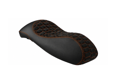 Custom Seat RS Design Black/Orange Arancio Impulsivo FP Parts | Vespa GTS/GTS Super/GTV/GT 60/GT/GT L 125-310cc 4T LC FP Parts  Falan Parts