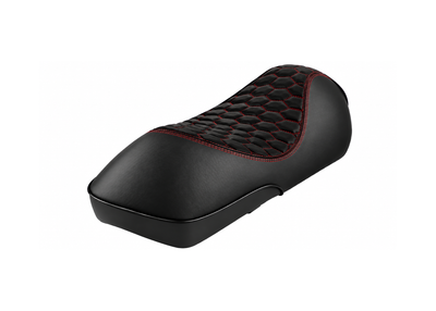 Custom Seat RS Design Black/Red Rosso Coraggioso FP Parts | Vespa GTS/GTS Super/GTV/GT 60/GT/GT L 125-310cc 4T LC FP Parts  Falan Parts