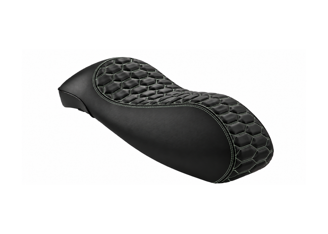 Custom Seat RS Design Black/Verde Amabile FP Parts | Vespa GTS/GTS Super/GTV/GT 60/GT/GT L 125-310cc 4T LC FP Parts  Falan Parts