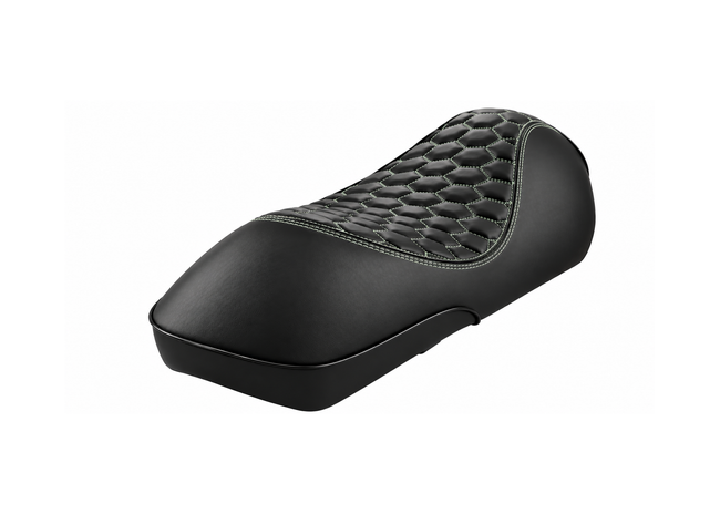 Custom Seat RS Design Black/Verde Amabile FP Parts | Vespa GTS/GTS Super/GTV/GT 60/GT/GT L 125-310cc 4T LC FP Parts  Falan Parts