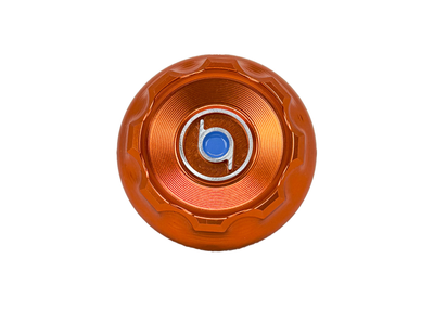 Hub Nut Cover 1O1 Factory Orange | Vespa ET2/ET4/LX/LXV/S/Primavera/Sprint/GTS/GTS Super/GTV/GT 60/GT/GT L 50-310cc 2T/4T 1O1 Factory  Falan Parts