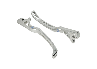 Brake Lever Set CNC 1O1 Factory Silver | Vespa GTS/GTS Super 125/300/310cc (2023-) 1O1 Factory  Falan Parts