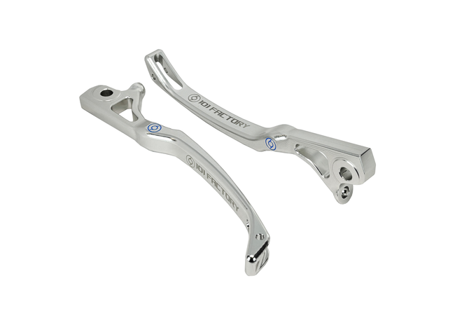 Brake Lever Set CNC 1O1 Factory Silver | Vespa GTS/GTS Super 125/300/310cc (2023-) 1O1 Factory  Falan Parts