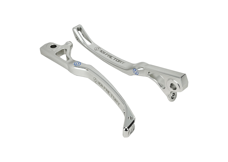 Brake Lever Set CNC 1O1 Factory Silver | Vespa GTS/GTS Super 125/300/310cc (2023-) 1O1 Factory  Falan Parts