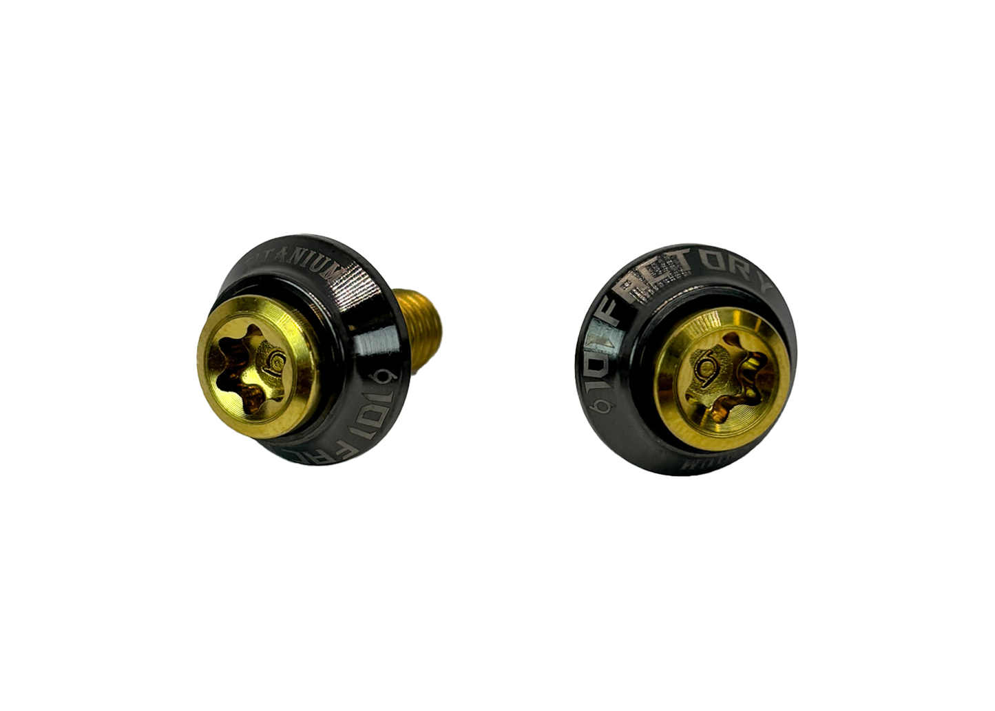 Screw Set Scover Seat Grab Rail 1O1 Factory Black / Gold | Vespa GTS/GTS Super/GTV/GT 60/GT/GT L/ Primavera/ Sprint/ Elettrica 50-300cc 1O1 Factory  Falan Parts