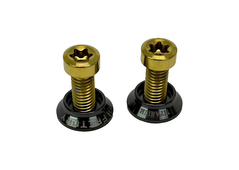 Screw Set Scover Seat Grab Rail 1O1 Factory Black / Gold | Vespa GTS/GTS Super/GTV/GT 60/GT/GT L/ Primavera/ Sprint/ Elettrica 50-300cc 1O1 Factory  Falan Parts