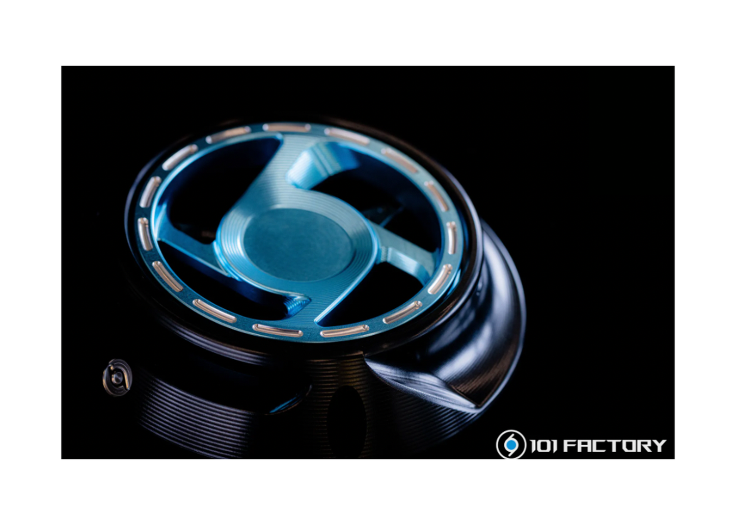 Flywheel Fan Cover 1O1 Factory Black/Black | Vespa LX/LXV/S/Primavera/Sprint/946 3V i.e. 125-150cc 4T AC PIAGGIO Fly/Liberty i.e. 3V 125/150cc 1O1 Factory  Falan Parts