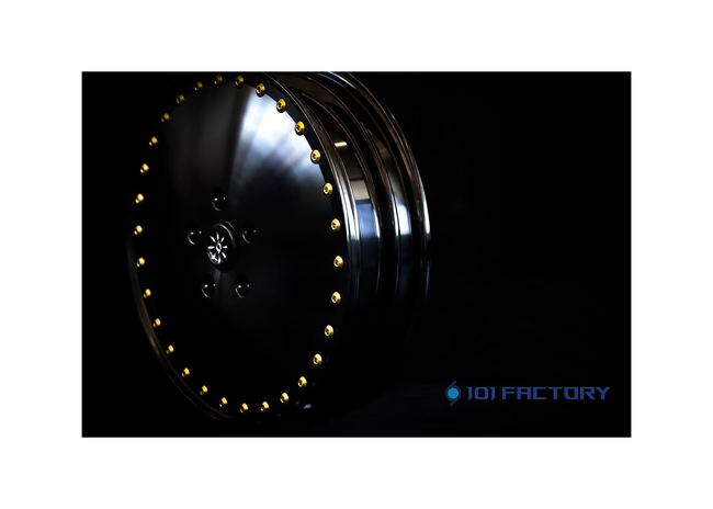 Rim Set CNC 1O1 Factory V.R.C Black | Vespa GTS/GTS Super/GTV/GT 60/GT/GT L 125-310cc 1O1 Factory  Falan Parts