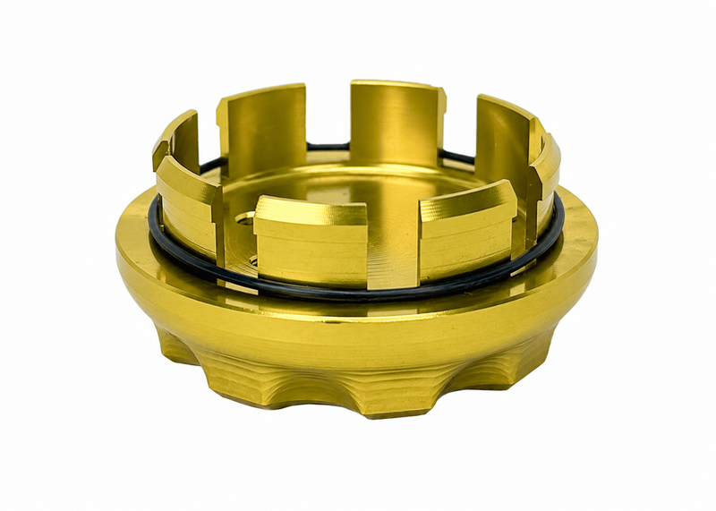 Hub Nut Cover 1O1 Factory Gold | Vespa ET2/ET4/LX/LXV/S/Primavera/Sprint/GTS/GTS Super/GTV/GT 60/GT/GT L 50-310cc 2T/4T 1O1 Factory  Falan Parts