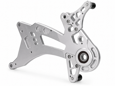 CNC Swing Arm TR Factory Silver | Vespa GTS/GTS Super/GTV/GT 60/GT L 125-310cc TR Factory  Falan Parts