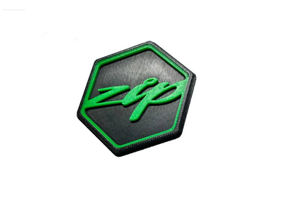 3D Logo Piaggio Custom Edition Green | Piaggio ZIP Models FP Parts  Falan Parts