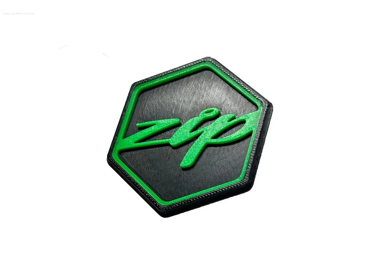 3D Logo Piaggio Custom Edition Green | Piaggio ZIP Models FP Parts  Falan Parts