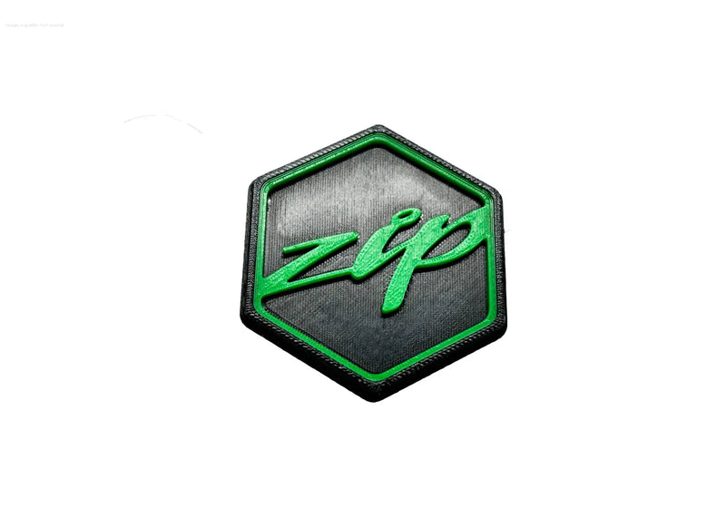 3D Logo Piaggio Custom Edition Green | Piaggio ZIP Models Falan Parts  Falan Parts