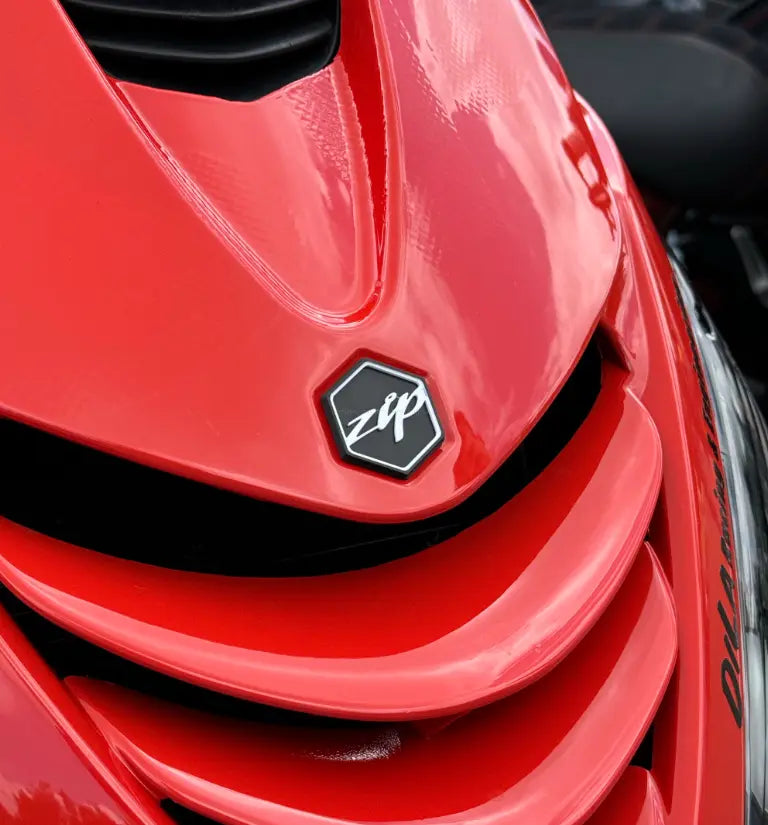 3D Logo Piaggio Custom Edition Light Blue | Piaggio ZIP Models FP Parts  Falan Parts