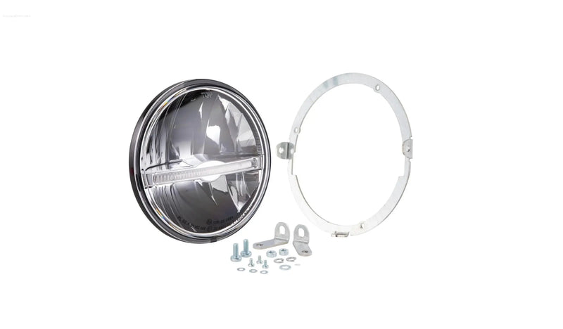Headlight Unit SIP PERFORMANCE LED Round Ø 143 | Vespa PX80-200/PE/Lusso/'98/MY/'11/LML Star 125-200 2T/4T SIP  Falan Parts