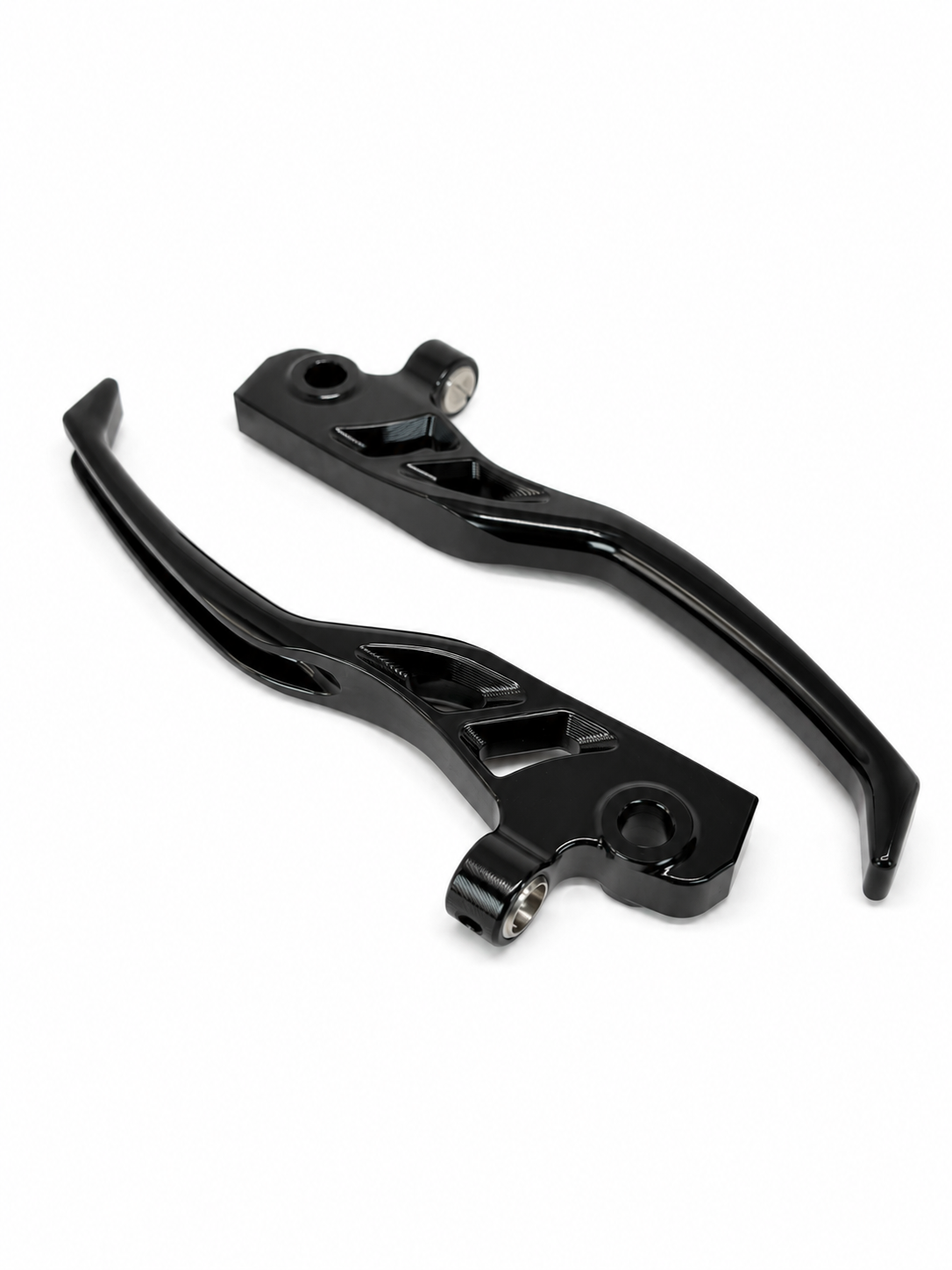 Sport Lever Set JS Manuf CNC Black | Vespa GTS/GTS Super 125/300/310cc (2023-) JS Manuf  Falan Parts