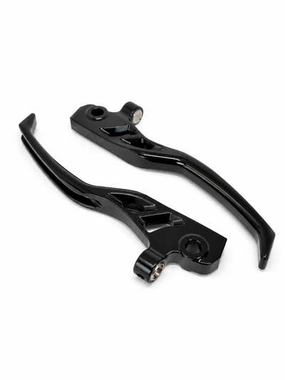 Sport Lever Set JS Manuf CNC Black | Vespa GTS/GTS Super 125/300/310cc (2023-) JS Manuf  Falan Parts