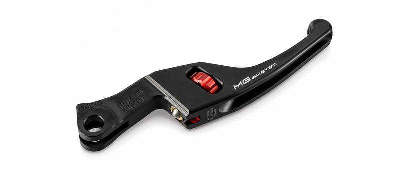Sport Lever Set Brake MG Biketec Black / Red | Vespa Primavera/Sprint 50-150cc 4T (`24-25) Euro5+ MG Biketec  Falan Parts